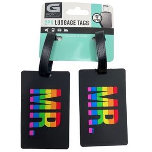 🆕 GForce MR. Mister Pride Rainbow Luggage Tags G-Force Travel Suitcase Men’s
